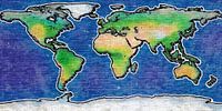 Weltkarte Graffiti von Frans Blok Miniaturansicht