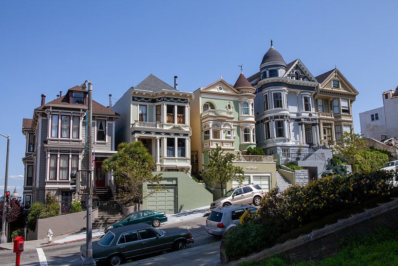 San Francisco - Häuser im viktorianischem Stil von t.ART