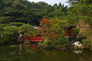 Tuin van Oya ji tempel bij Utsunomiya in Japan van Aagje de Jong