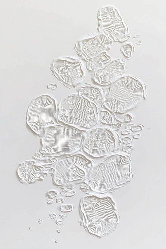 Abstraktes Relief mit organischen Formen