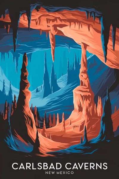 Carlsbad, New Mexico Vintage Travel Poster by Poster Art Shop