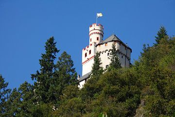 Marksburg oberhalb Braubach, Braubach, Unesco Weltkulturerbe Oberes Mittelrheintal, Rheinland-Pfalz, von Torsten Krüger