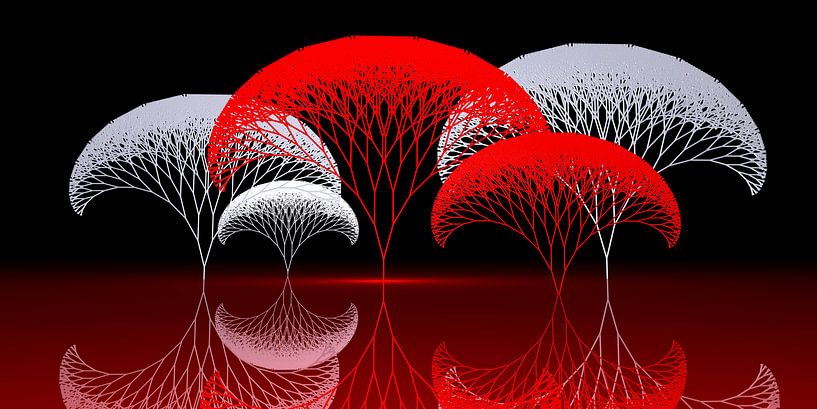 fractal trees van Isa Bild