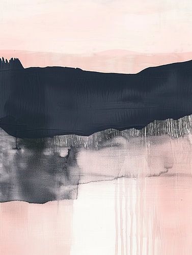 Paysage peinture minimaliste