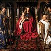 Jan Van Eyck - Worship of Maria by 1000 Schilderijen