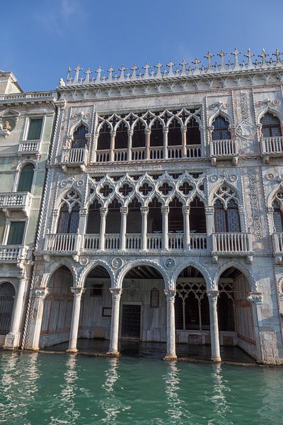 Old buildings by the canal in the old centre of Venice, Italy by Joost Adriaanse