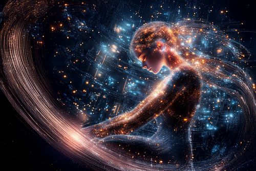 robot in digitale wereld