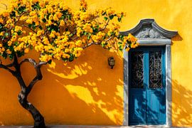 Blue door Flower tree by Poster Art Shop