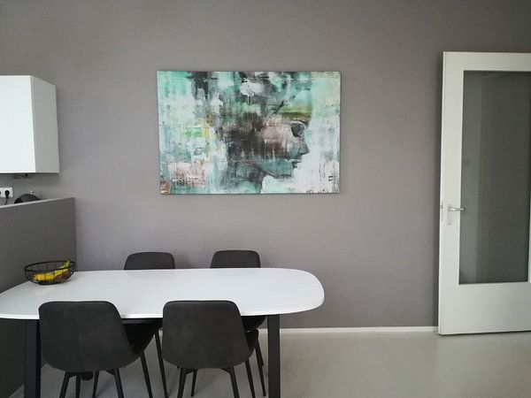 Klantfoto: Angie green van Atelier Paint-Ing, op canvas