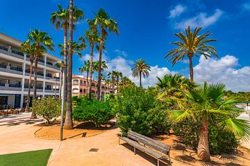 Mallorca Spanje eiland, uitzicht op Colonia de Sant Jordi van Alex Winter