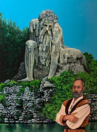 Géant des Apennins par Giambologna Peinture sur Paul Meijering