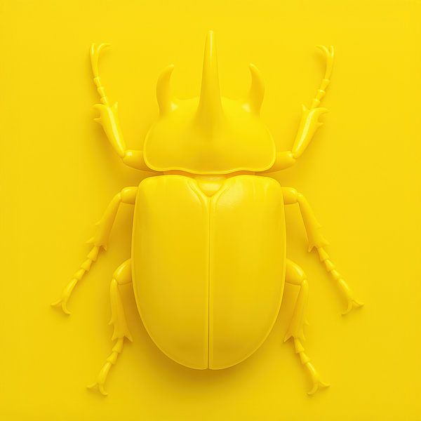 Beetle on Yellow by Studio Slabamski