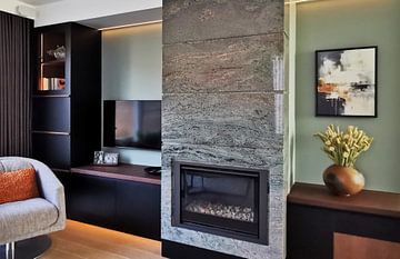 Customer photo: Abstract Painting Art Print Modern Black White by Niklas Maximilian