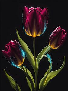 Tulpen pracht van Jolique Arte