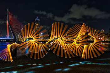 Light Painting Rotterdam