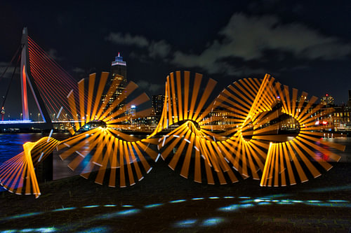 Lightpainting Rotterdam