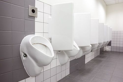 Urinals at the men's toilet