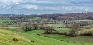 Panorama van de Zuid-Limburgse heuvels bij Vijlen