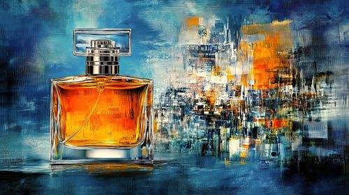 Bouteille de parfum en verre