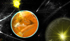 Mars, Sun, Stars, Luna