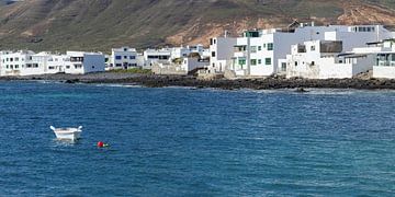 Panorama von Arrieta, Lanzarote, Kanarische Inseln, Spanien, Europa by Walter G. Allgöwer