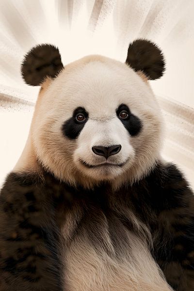 Realistic panda portrait artwork by Imperial Art House