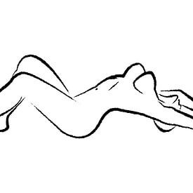 Stretching naked woman von Sexy Art77