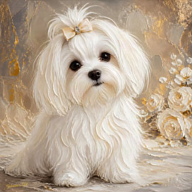 Malteserhund von Johannas Art Creations