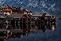 Hallstatt's boathouses