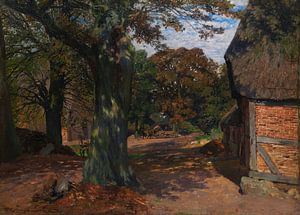 FRIEDRICH KALLMORGEN, Niederdeutscher Bauernhof, ca. 1904