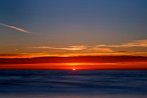 Sunset in the North Sea.