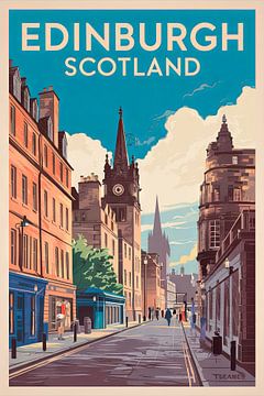 Edinburgh, Schotland. van Poster Art Shop