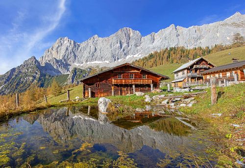 Magnifique alpage Neustattalm avec le Hohe Dachstein en toile de fond