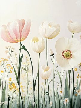 Tulips Pastel | Blossom Whisper by Wonderful Art