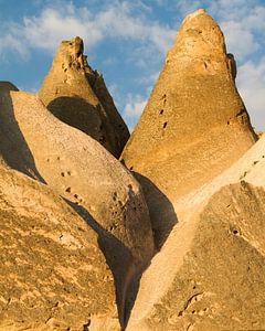 Rockformations in Cappadocie, Turkije