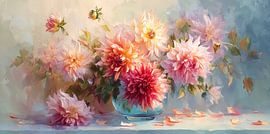 Dahlias en lumière douce n°3 sur Studio BB