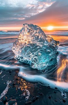 Dramatique ligne de côte en robe de soirée