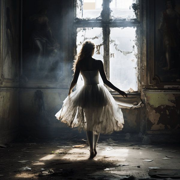 Melody of Decay -Ballerina&#039;s Dance in the Old Castle by Karina Brouwer
