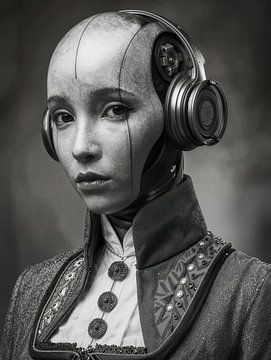 The calm behind the gaze by Klaus Tesching - Art-AI