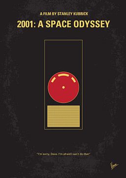 No003 My 2001 A space odyssey minimal movie poster