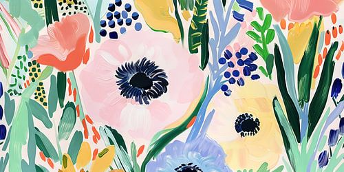 Sanfte Blüte in Pastellfarben von ByNoukk