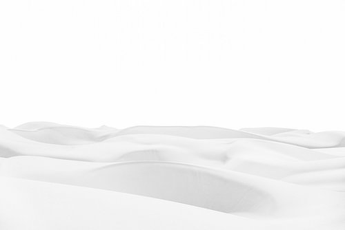 Minimalistische zee van zand in de woestijn