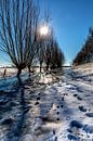 Historisch Winters Landschap in Amerongen van Jacques Jullens thumbnail
