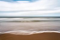 Sea in motion on the Dutch coast