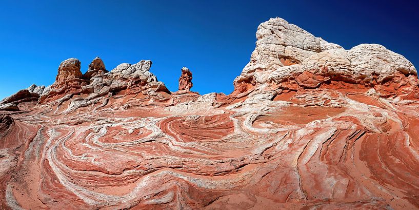 White Pocket swirl in Arizona (USA) van Jan Roeleveld