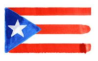 Symbolische Nationalflagge Puerto Ricos von Achim Prill Miniaturansicht