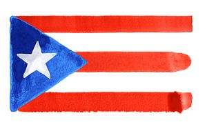 Symbolische Nationalflagge Puerto Ricos