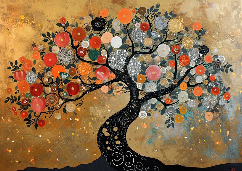 Tree Painting | Dream Orchard by Eye catching paintings