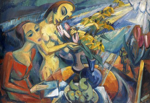 Les femmes à la table, Dorothea Maetzel-Johannsen, 1920