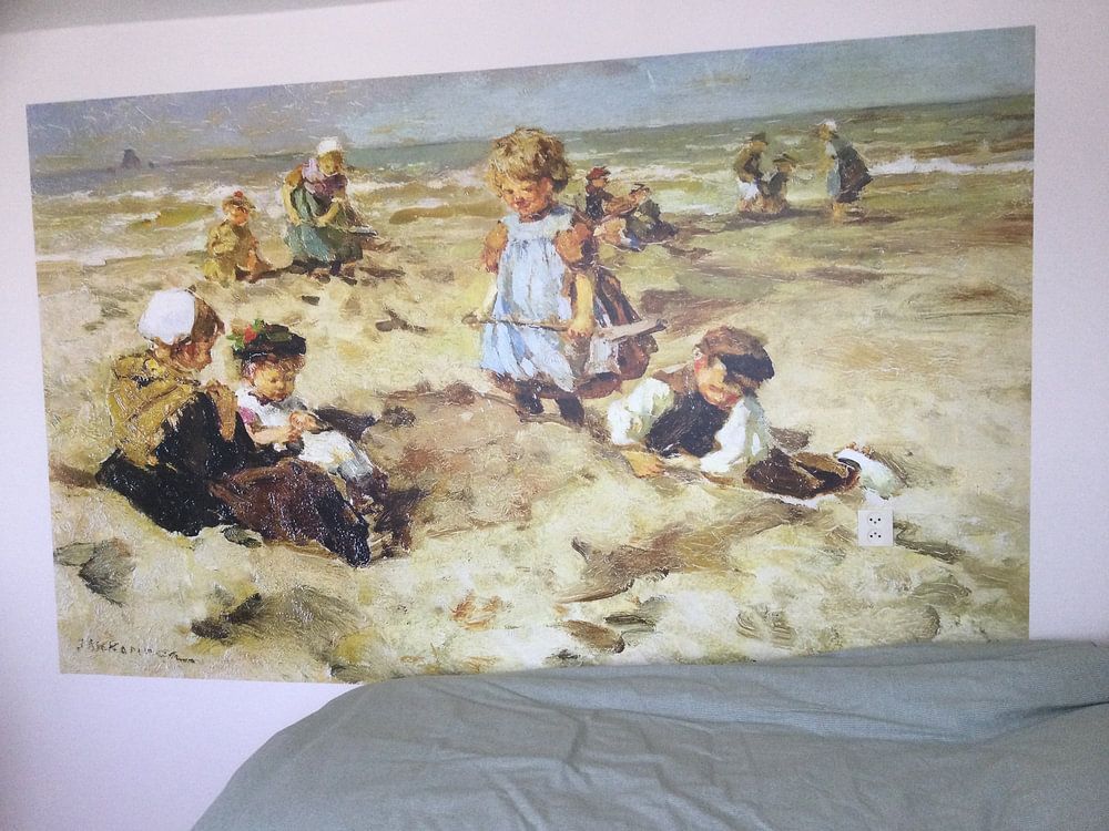 Kinder am Strand - Johannes Akkeringa 